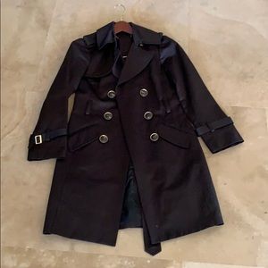 Trina Turk black trench coat